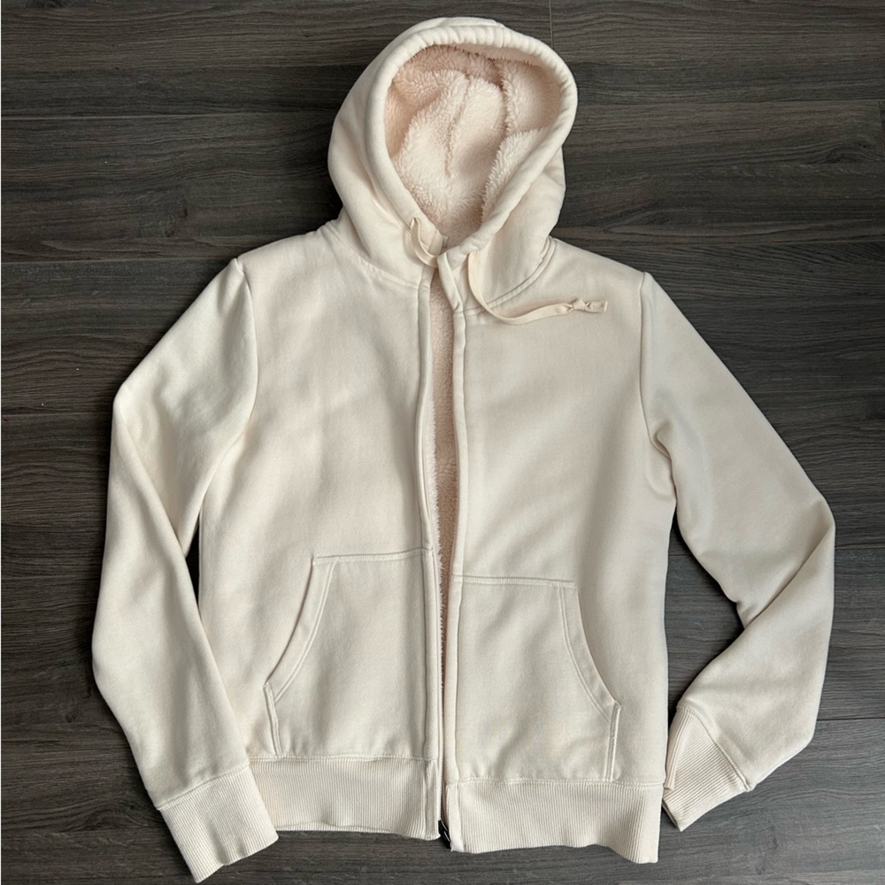 Uniqlo Cream Casual Hooded Jacket